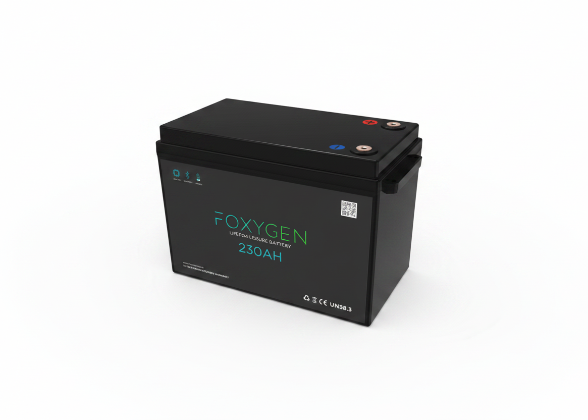 230Ah LiFePO4 Battery with Bluetooth & Heating FOX12V-230AH