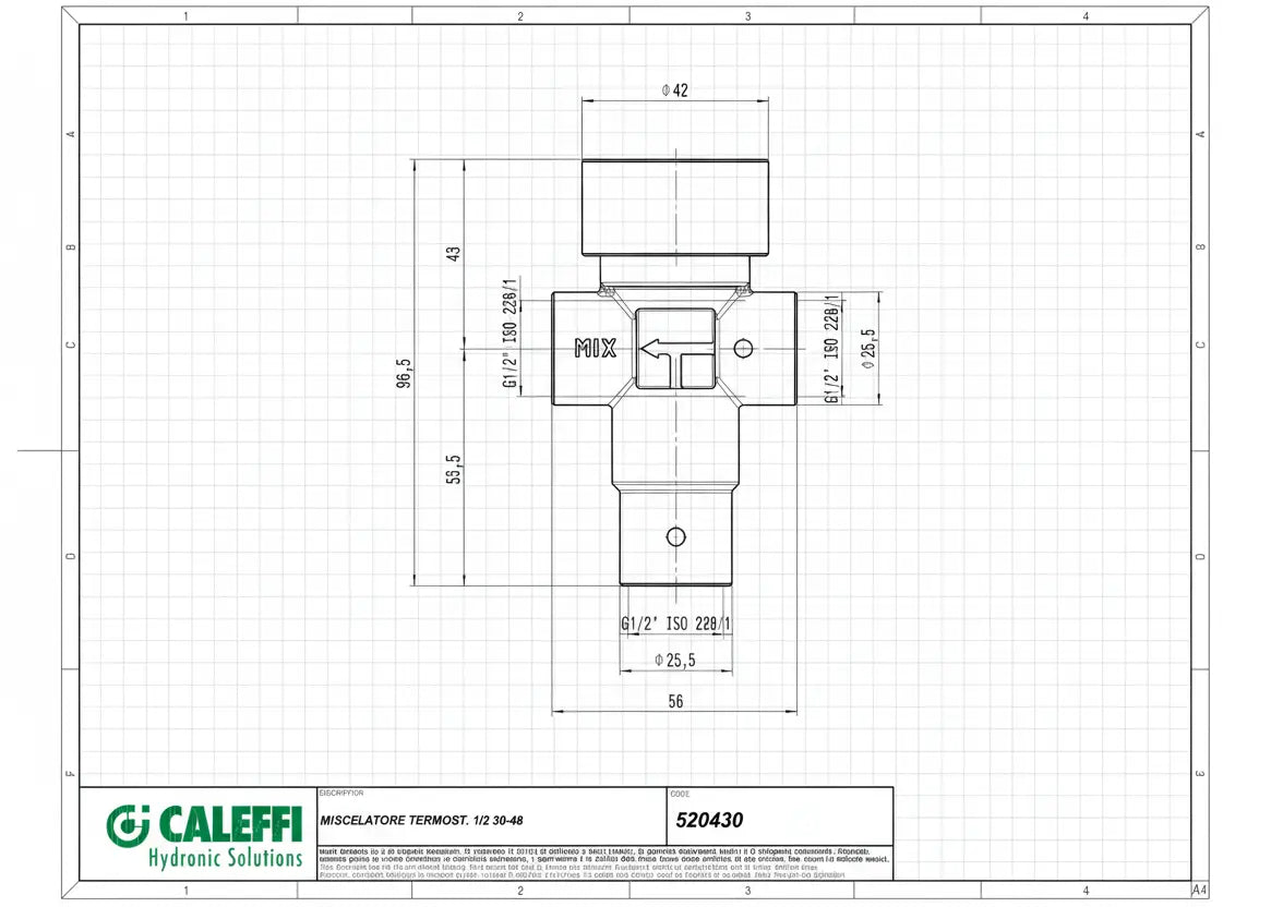 Adjustable Thermostatic Mixing Valve-2