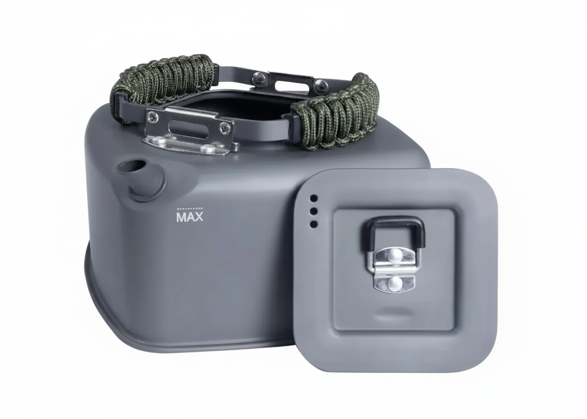 RidgeMonkey Square Kettle – Paracord Edition 1.1 litres Adventure Van Life