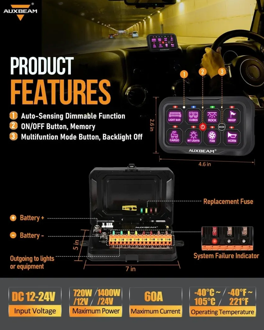AC-800 RGB开关面板带APP和遥控器-4