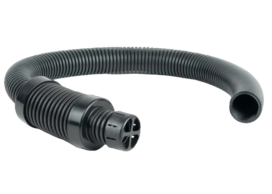 Air intake hose with silencer
