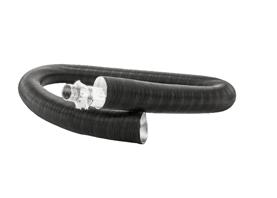 2m Marine exhaust pipe system with integrated silencer and lagging (Autoterm, Eberspacher, Webasto)