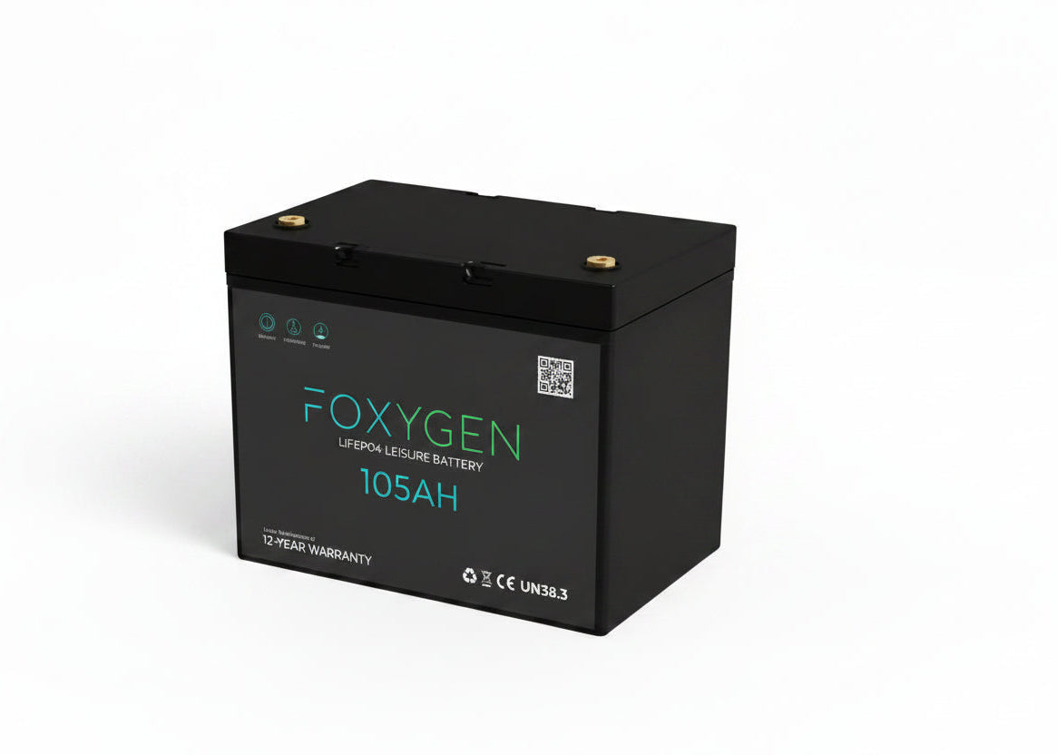 105Ah LiFePO4 Battery with Bluetooth & Heating FOX12V-105AH